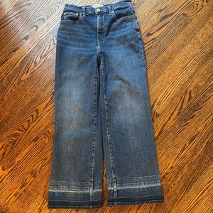Derek Lam 10 Crosby 5-pocket straight leg faded hem cropped jeans. Size 27.